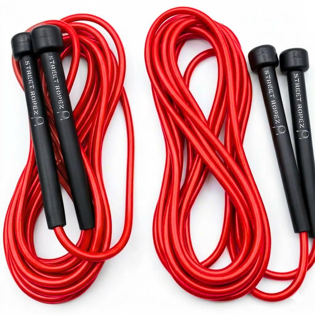 Street Ropez Royalty Double Dutch Jump Ropes (Set of 2) – 14 ft, Heavy-Weight, Tangle-Free, No Doubling Needed, Perfect for Beginners & Pros + Bonus Storage Bag