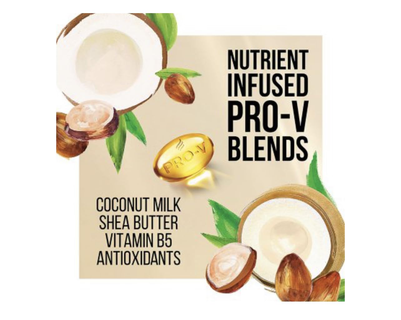 Pantene Pro-V Nourishing Shampoo & Conditioner, Coconut Milk & Shea Butter (38.2 fl. oz.)