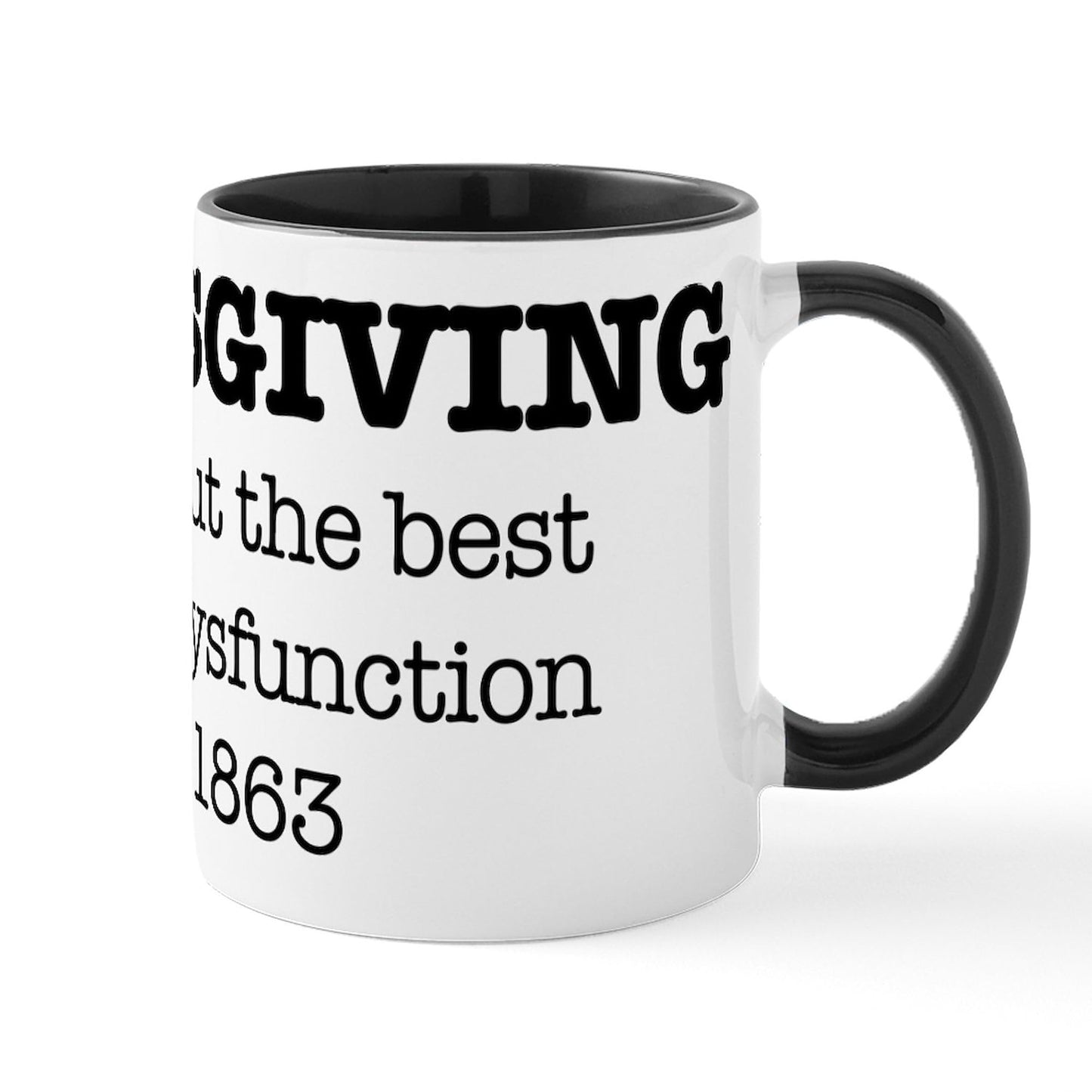 CafePress Happy Thanksgiving Turkey Mugs 11 oz (325 ml) Ceramic Coffee Mug