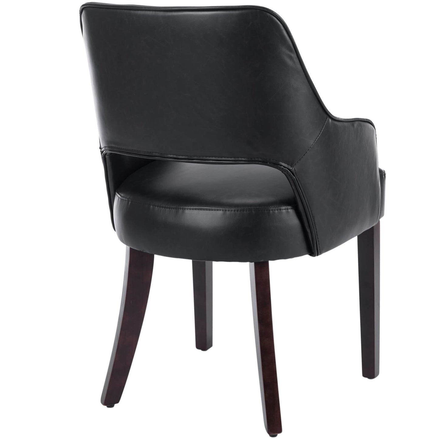 Linen Dining Chairs Set of 4 Upholstered Accent Chairs Side Chair with Wood Legs for Living Room/Dining Room/Bedroom/Restaurant, Cream