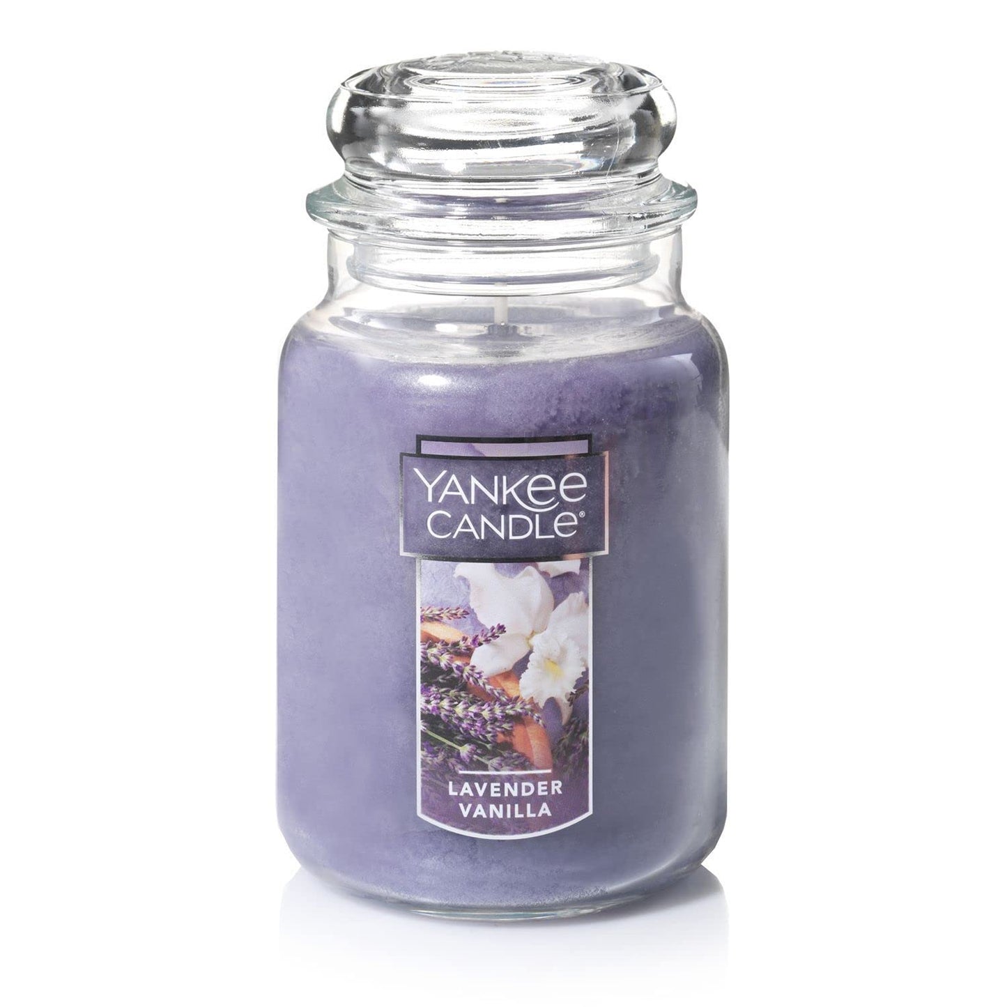 Yankee Candle Lilac Blossoms Scented, Classic 22oz Large Jar Single Wick Candle, Over 110 Hours of Burn Time, Perfect for Gifting, Gatherings and Seasonal Decorations
