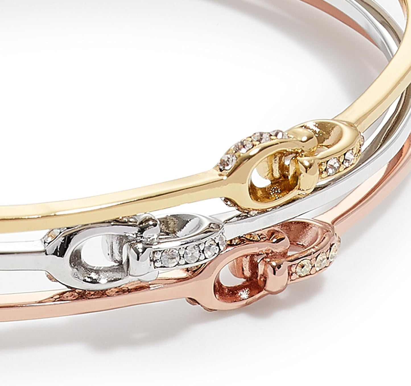 कोच महिलाओं के लिए सिग्नेचर सी लोगो चूड़ी ब्रेसलेट सेट 