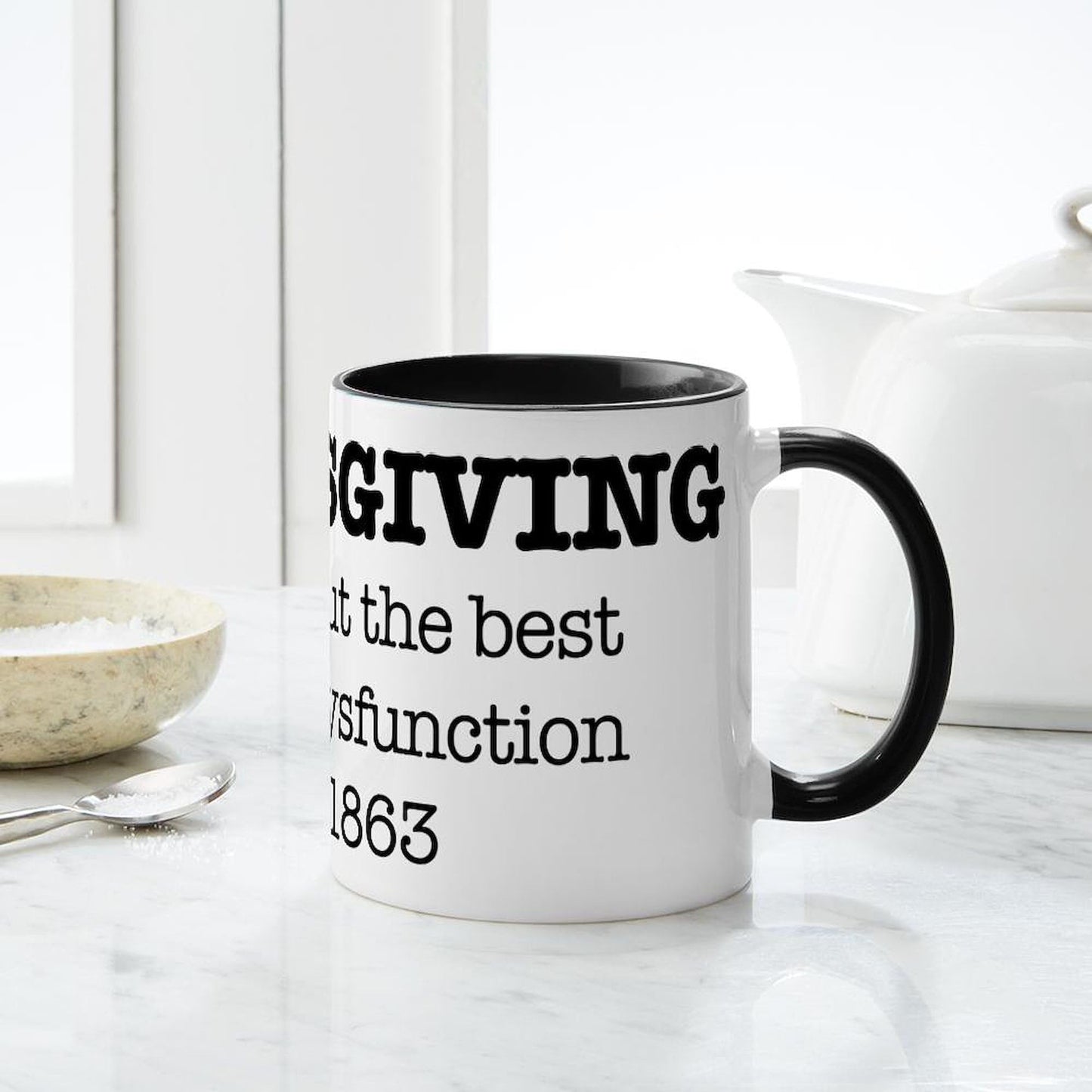 CafePress Happy Thanksgiving Turkey Mugs 11 oz (325 ml) Ceramic Coffee Mug