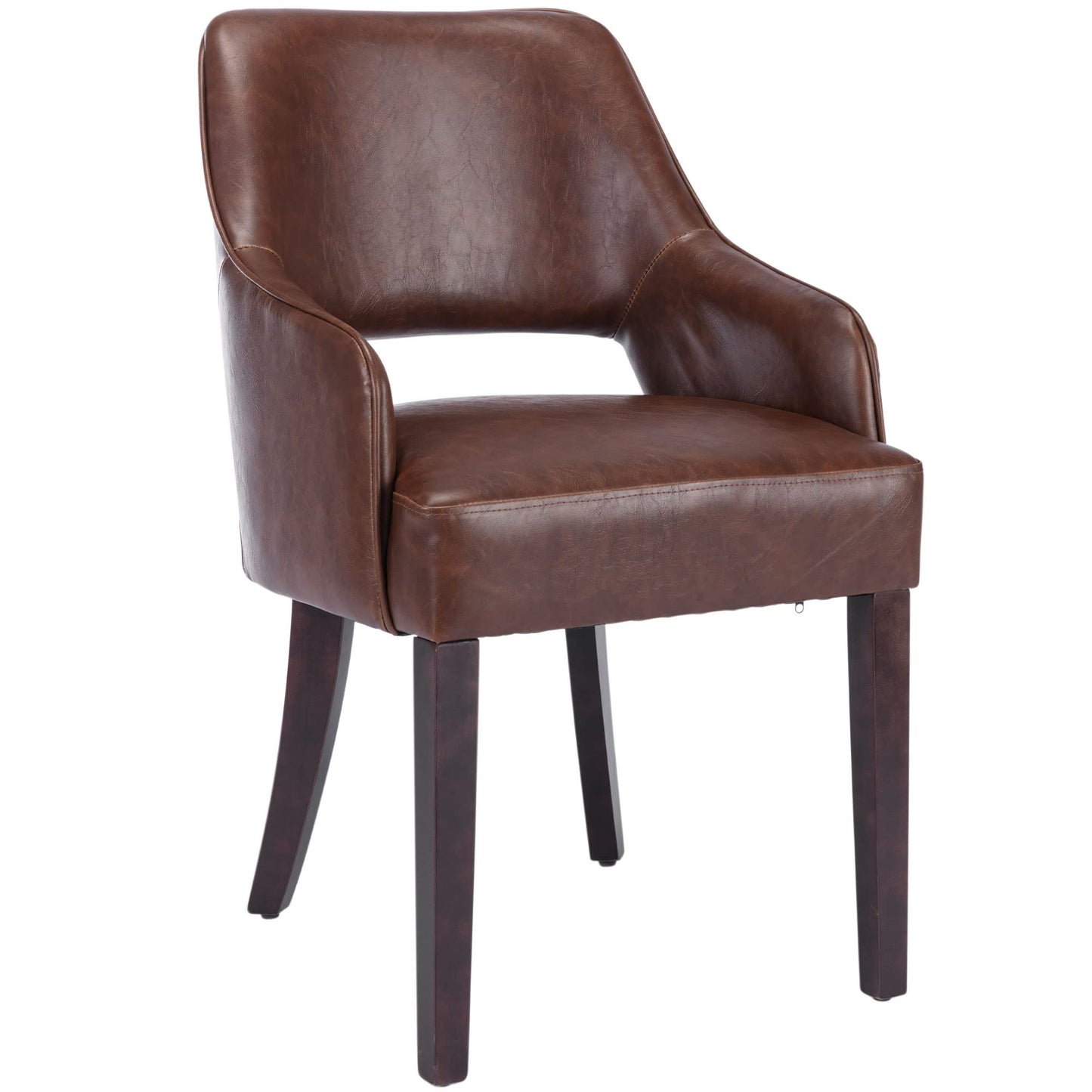 Linen Dining Chairs Set of 4 Upholstered Accent Chairs Side Chair with Wood Legs for Living Room/Dining Room/Bedroom/Restaurant, Cream