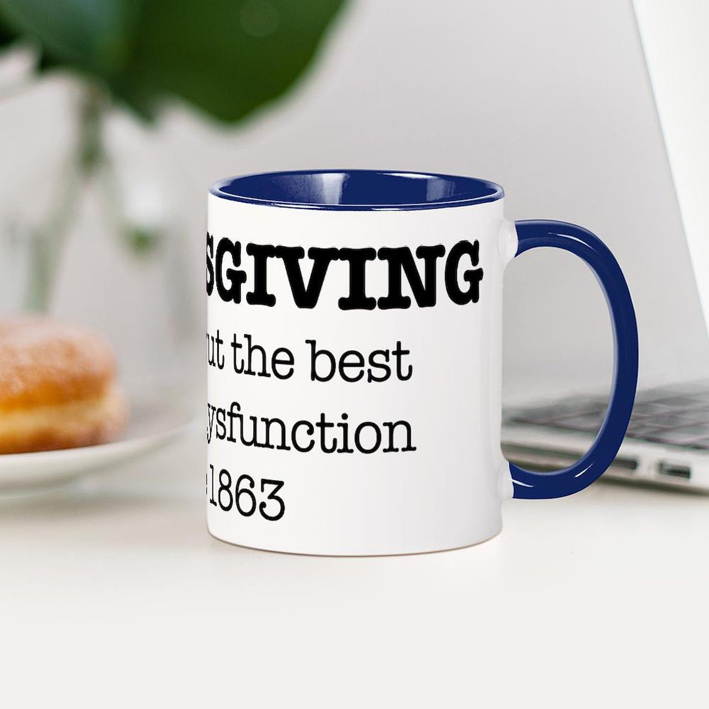 CafePress Happy Thanksgiving Turkey Mugs 11 oz (325 ml) Ceramic Coffee Mug