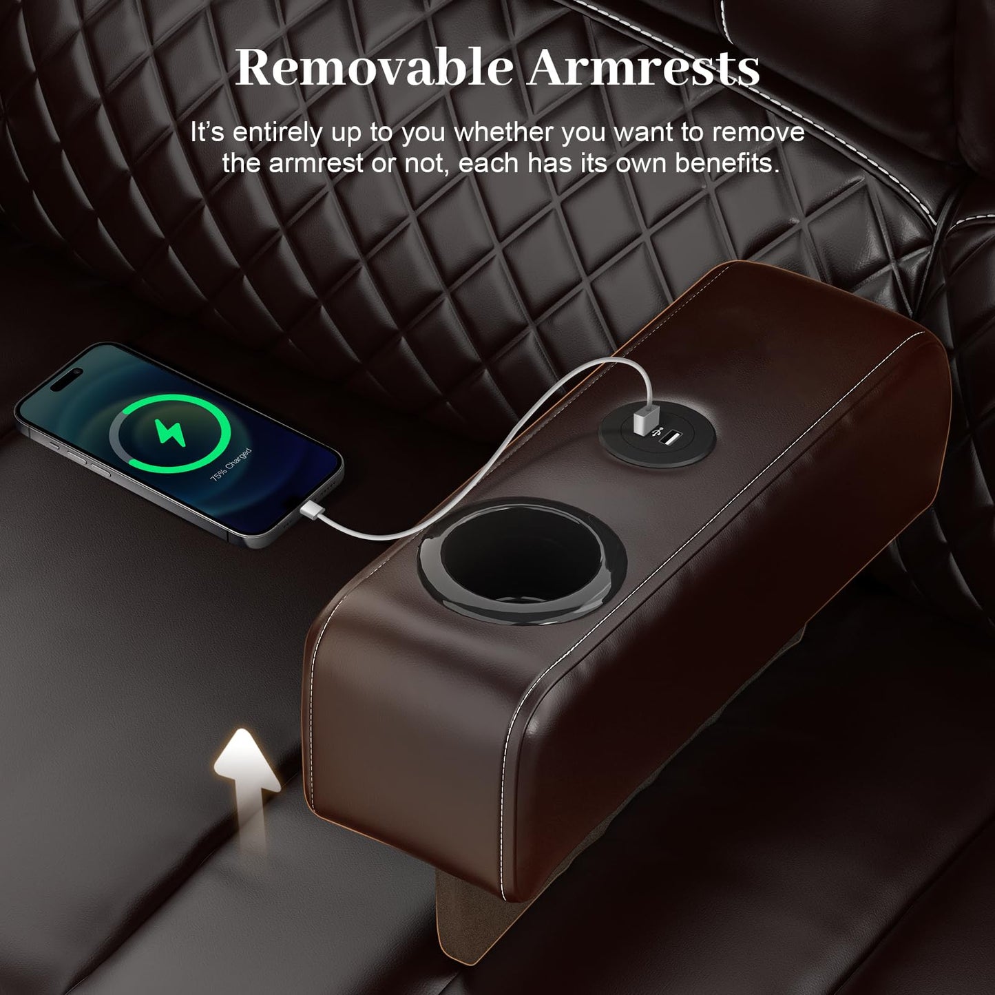 3 Seater Recliner Sofa Set with 2-Tier Cushion, 3+1+1 Pieces in Living Room, 3 Seater Reclining Couch Dutch Velvet with Removable Console, 2 Oversize Recliner Chair Sofa Seat - Grey