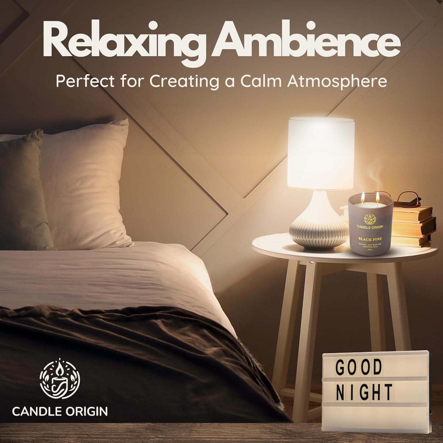 – Set of 3 10oz Each Scented Candles Premium Gift Set for Men – Aromatherapy Candles for Him – Natural Ingredients & Essential Oils – 50+HR Burn Time - Soy Wax - Clean Burning