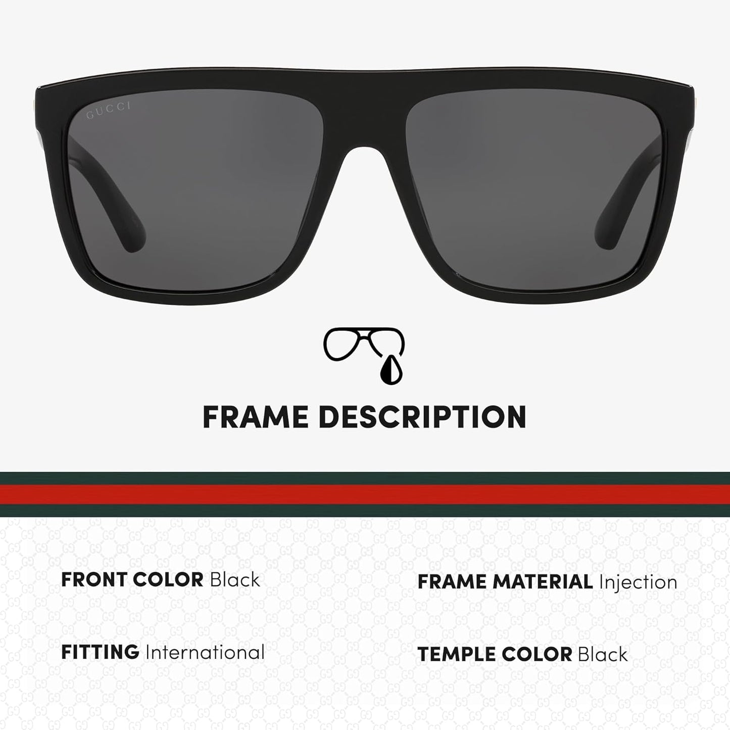 Gucci GG0748S Designer Sunglasses: Elegant Rectangular Frame Eyewear with Premium eSHADES Kit - Epitome of Luxury and Style
