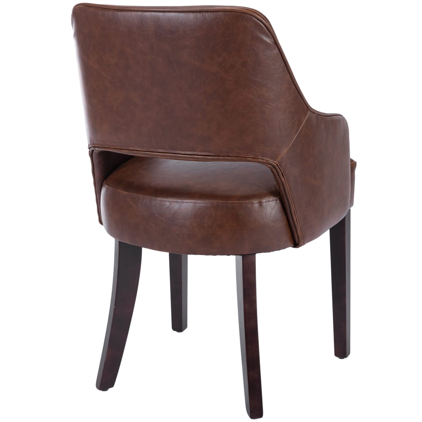 Linen Dining Chairs Set of 4 Upholstered Accent Chairs Side Chair with Wood Legs for Living Room/Dining Room/Bedroom/Restaurant, Cream