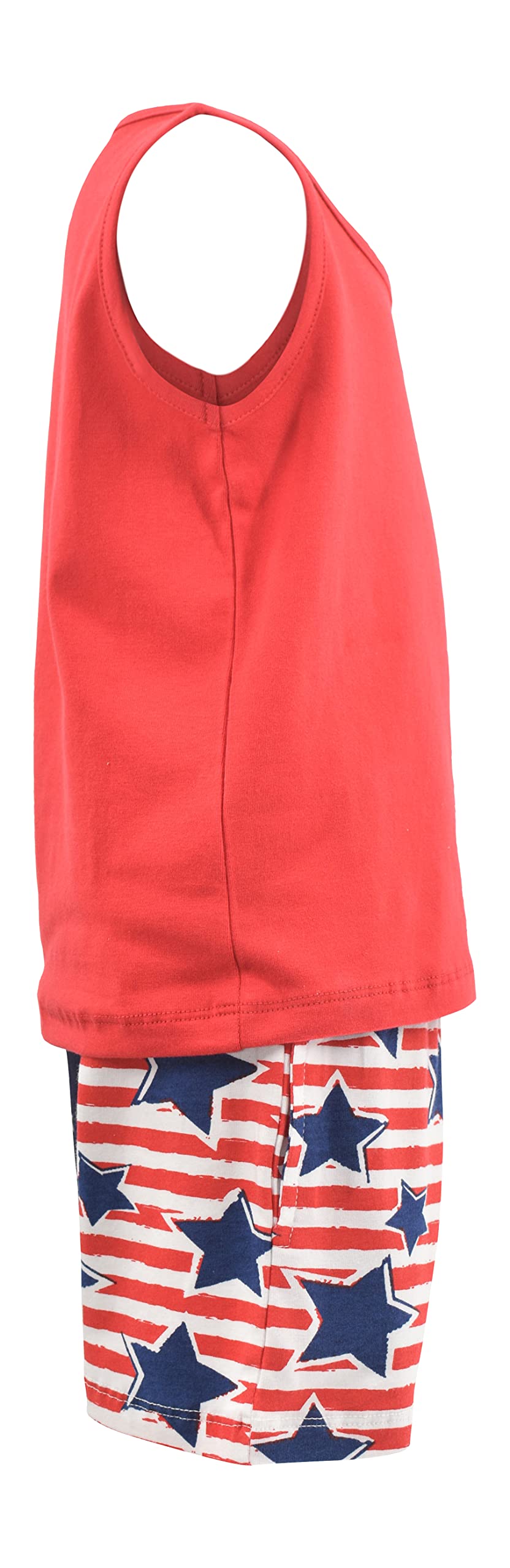 Unique Baby Boys Patriotic Stars Stripes 4th of July Short Set