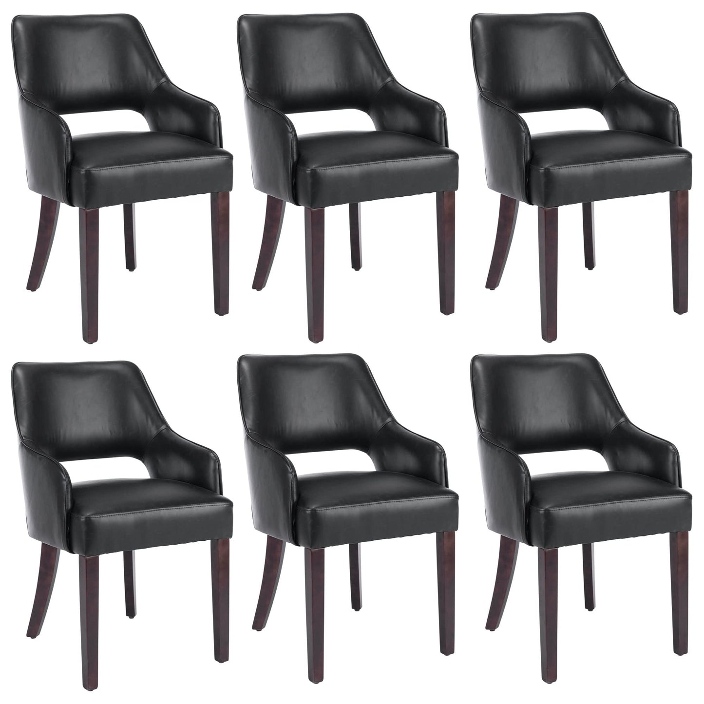 Linen Dining Chairs Set of 4 Upholstered Accent Chairs Side Chair with Wood Legs for Living Room/Dining Room/Bedroom/Restaurant, Cream