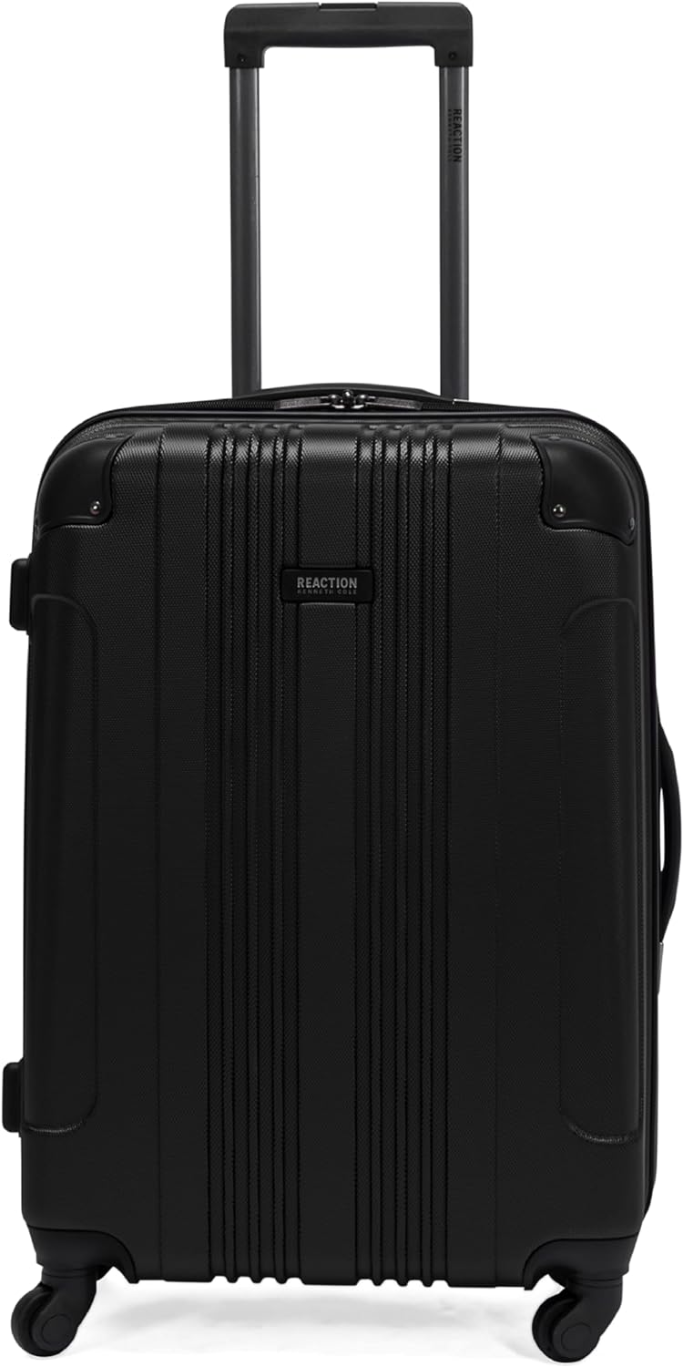 Kenneth Cole REACTION Out of Bounds Lightweight Hardshell 4-Wheel Spinner Luggage, Rose Gold, 2-Piece Set (20" & 28")