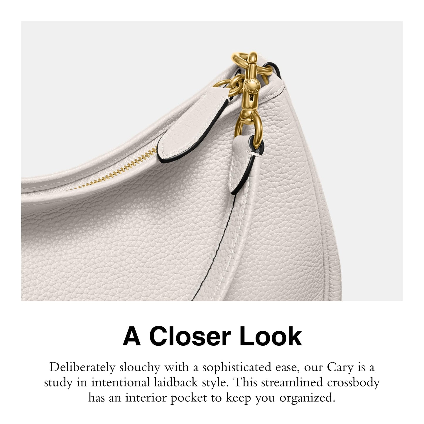 Coach Women's Soft Pebble Leather Cary Crossbody Bag