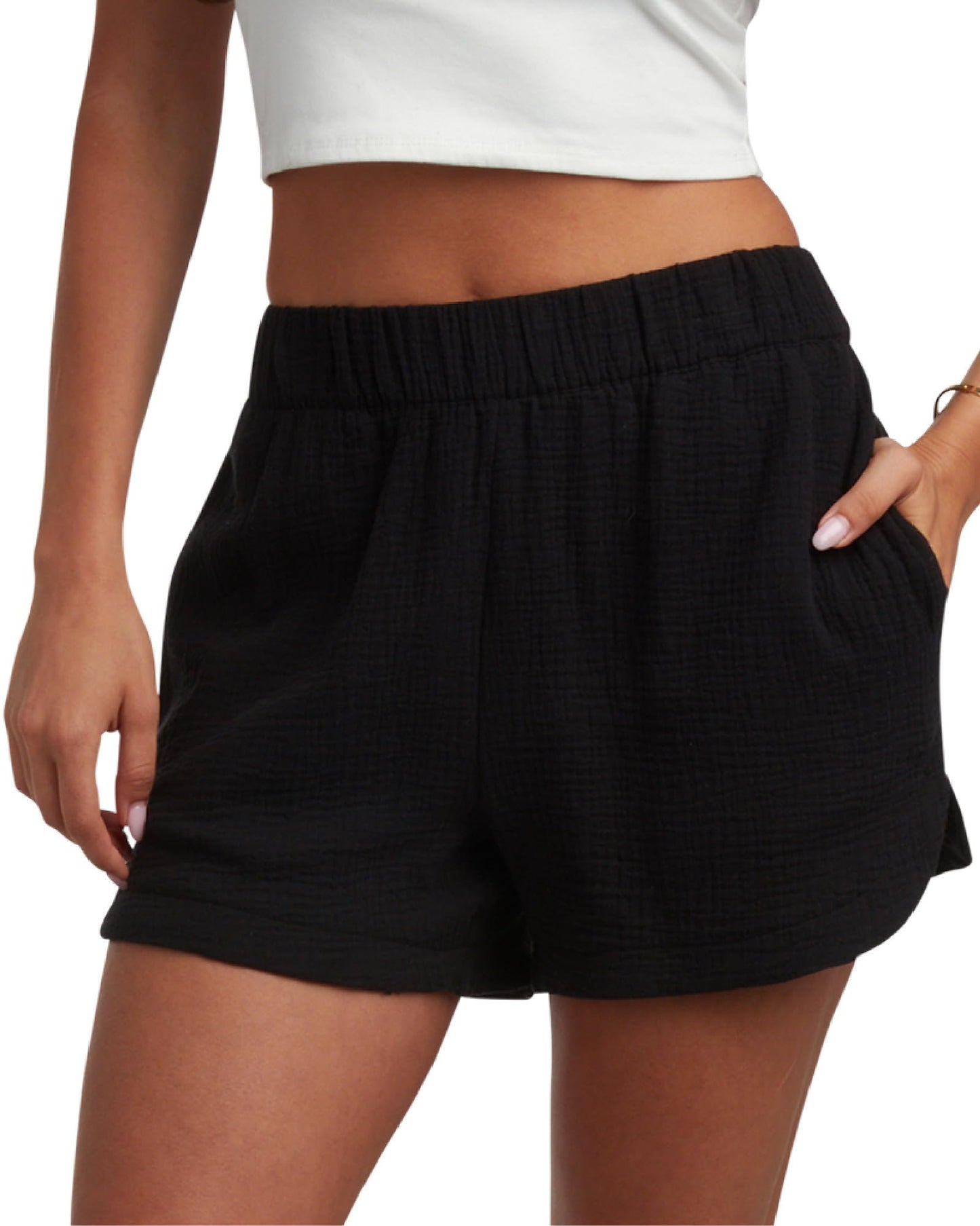 Spyder Womens Shorts - Lightweight Breathable Woven Pull On Shorts for Women with Side Pockets for Casual Daily Wear