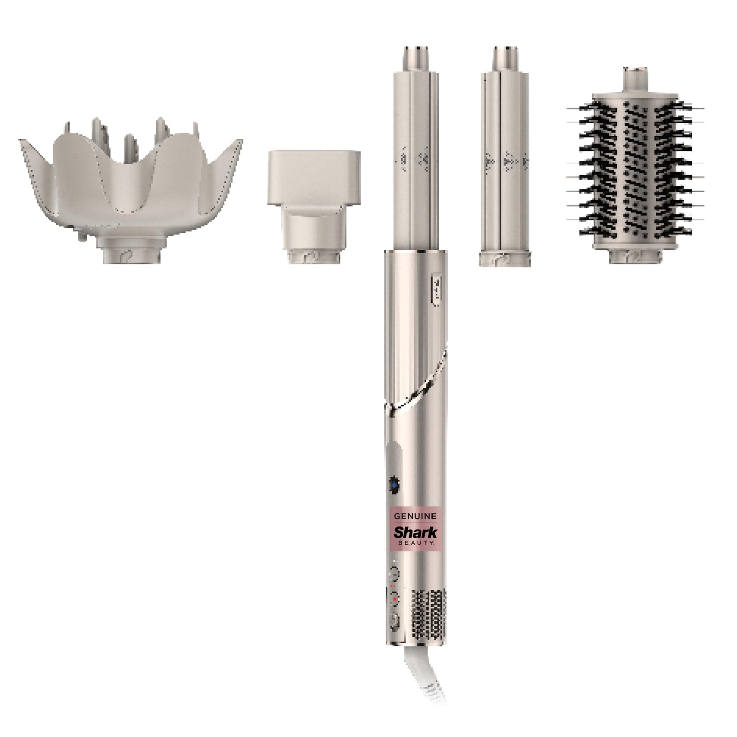 Shark FlexStyle Hair Dryer & Powerful Styling System with 6-Piece Hair Styling Tools, Paddle Brush, Curl-Defining Hair Diffuser, Auto-Wrap Curlers, Styling Concentrator, Oval Brush &, Black, HD440BK