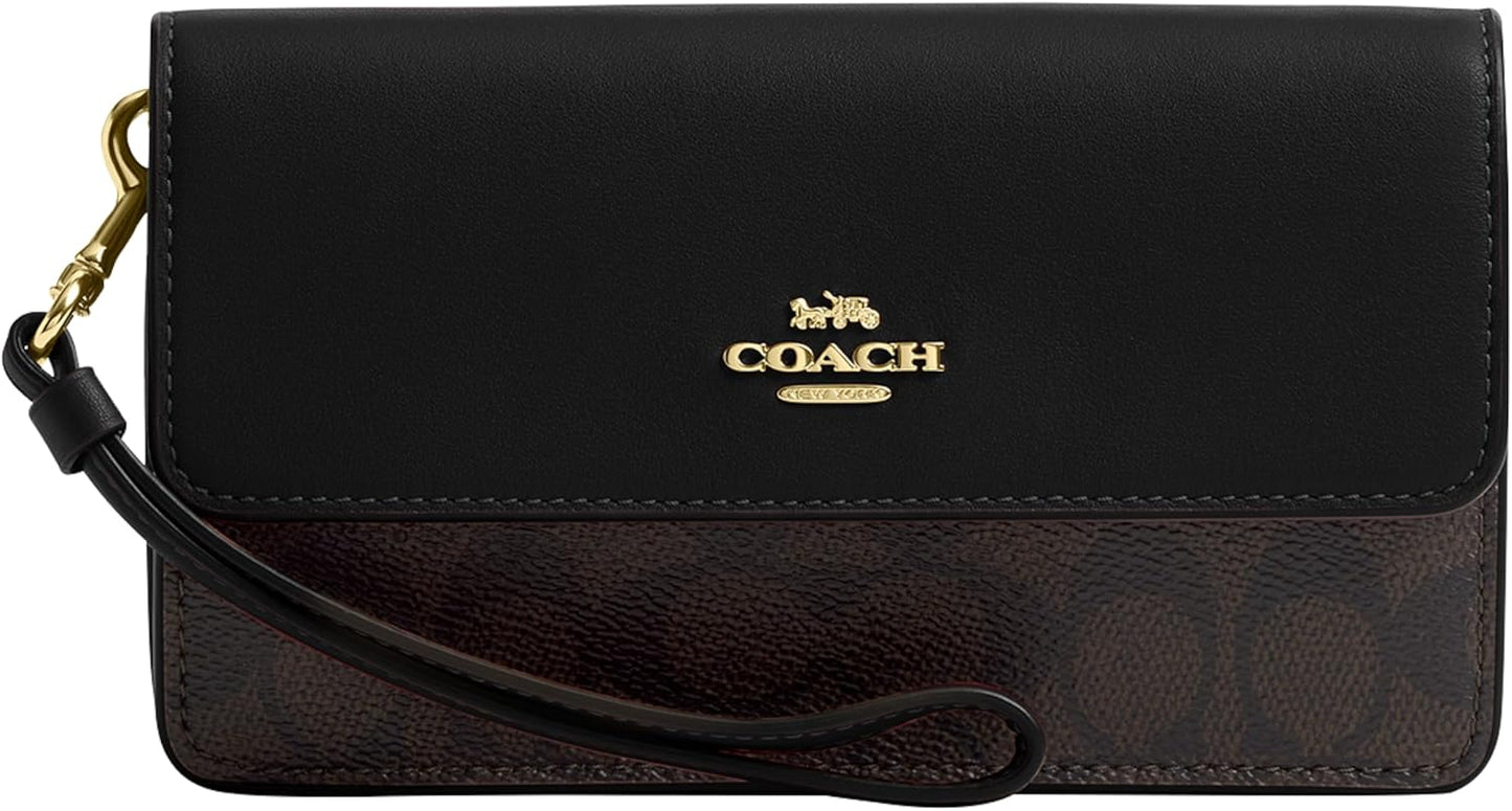 COACH womens Foldover Wristlet