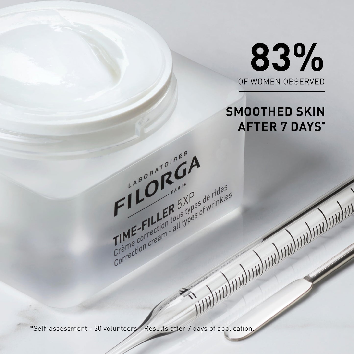 Filorga Time-Filler 5-XP Wrinkle Correction Moisturizing, Enhanced Anti Aging Formula to Reduce and Repair Face, Eye, and Neck Wrinkles and Fine Lines