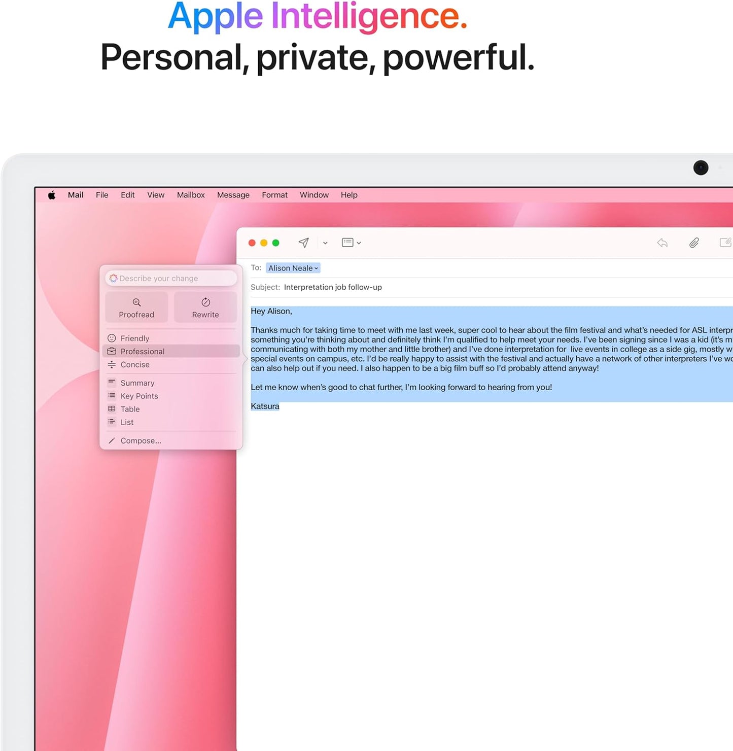 Apple 2024 iMac All-in-One Desktop Computer with M4 chip with 8-core CPU and 8-core GPU: Built for Apple Intelligence, 24-inch Retina Display, 16GB Unified Memory, 256GB SSD Storage; Pink