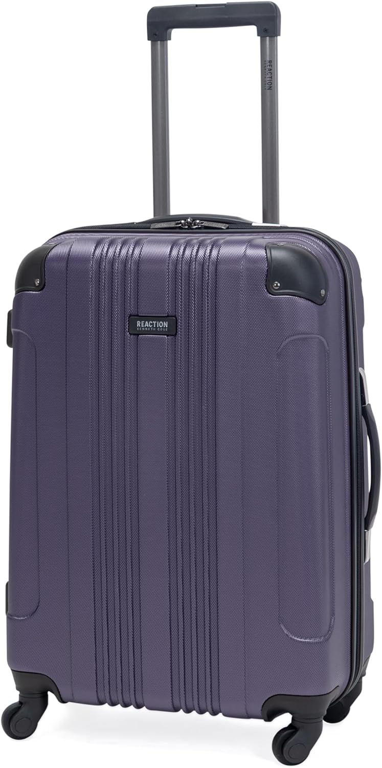 Kenneth Cole REACTION Out of Bounds Lightweight Hardshell 4-Wheel Spinner Luggage, Rose Gold, 2-Piece Set (20" & 28")