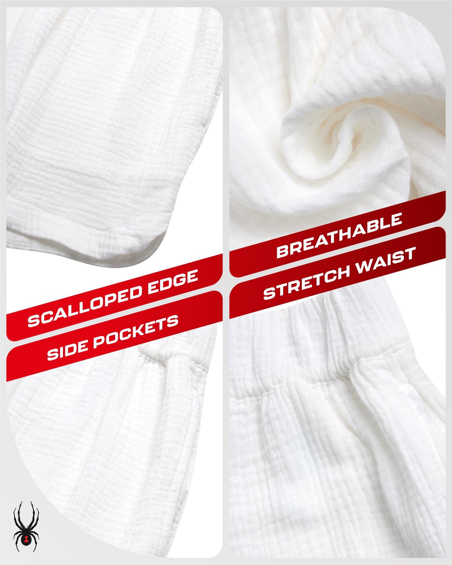 Spyder Womens Shorts - Lightweight Breathable Woven Pull On Shorts for Women with Side Pockets for Casual Daily Wear