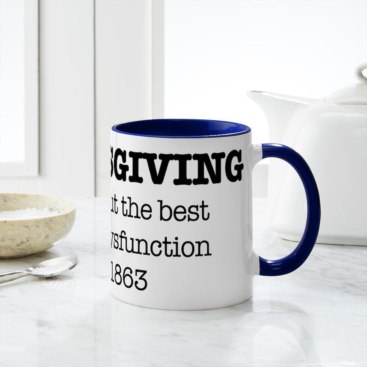 CafePress Happy Thanksgiving Turkey Mugs 11 oz (325 ml) Ceramic Coffee Mug