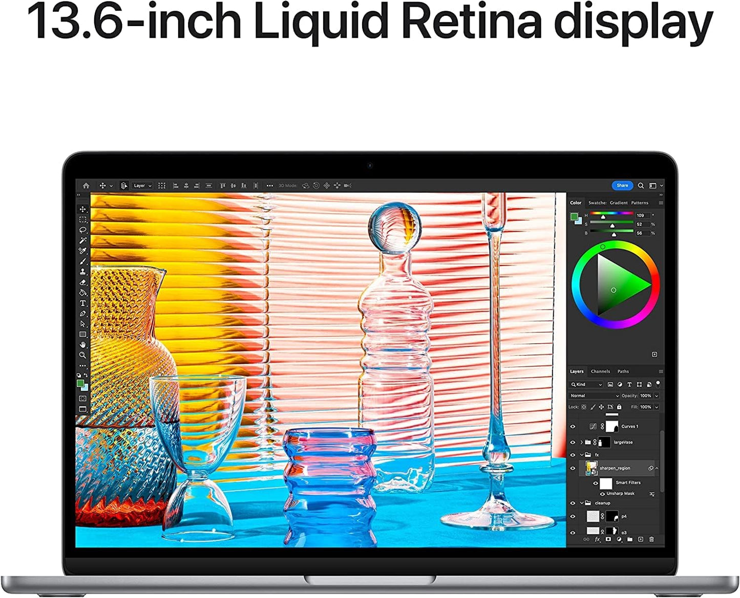 2022 Apple MacBook Air with Apple M2 Chip (13-inch, 8GB RAM, 512GB SSD) Space Gray (Renewed)