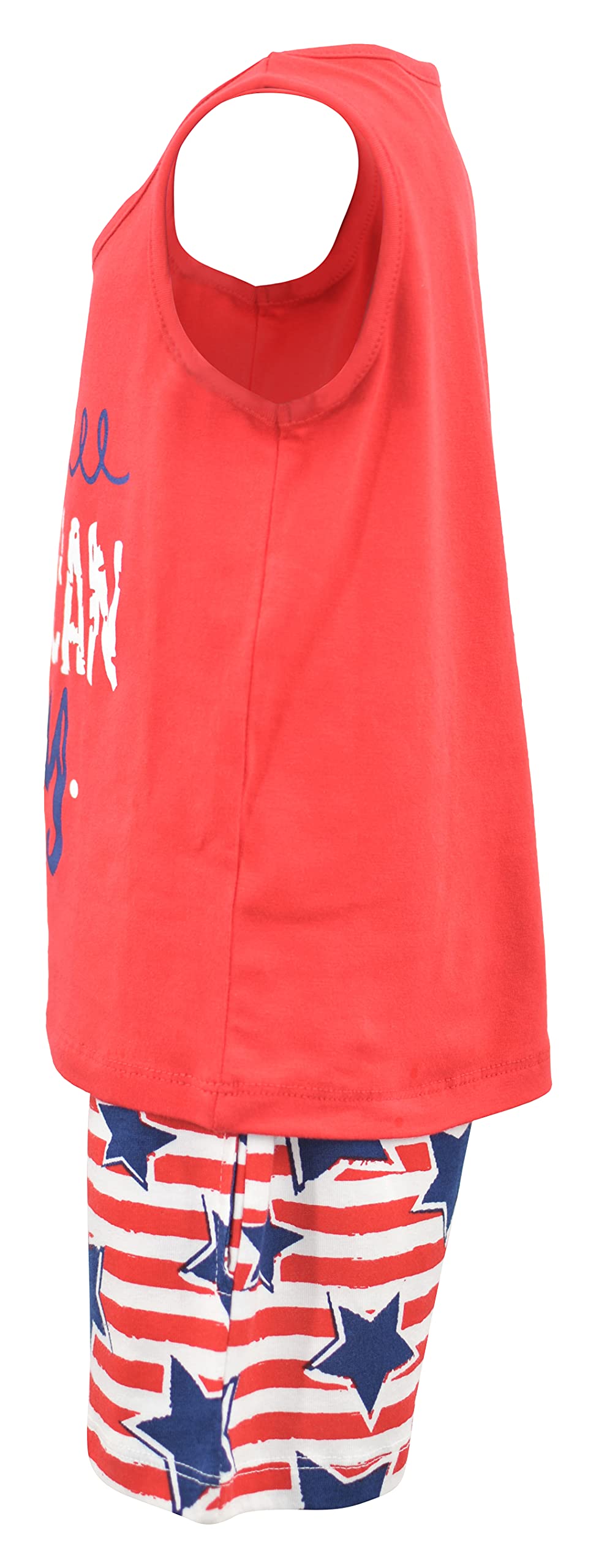 Unique Baby Boys American Boy 4th of July 2pc Tank Shorts Set