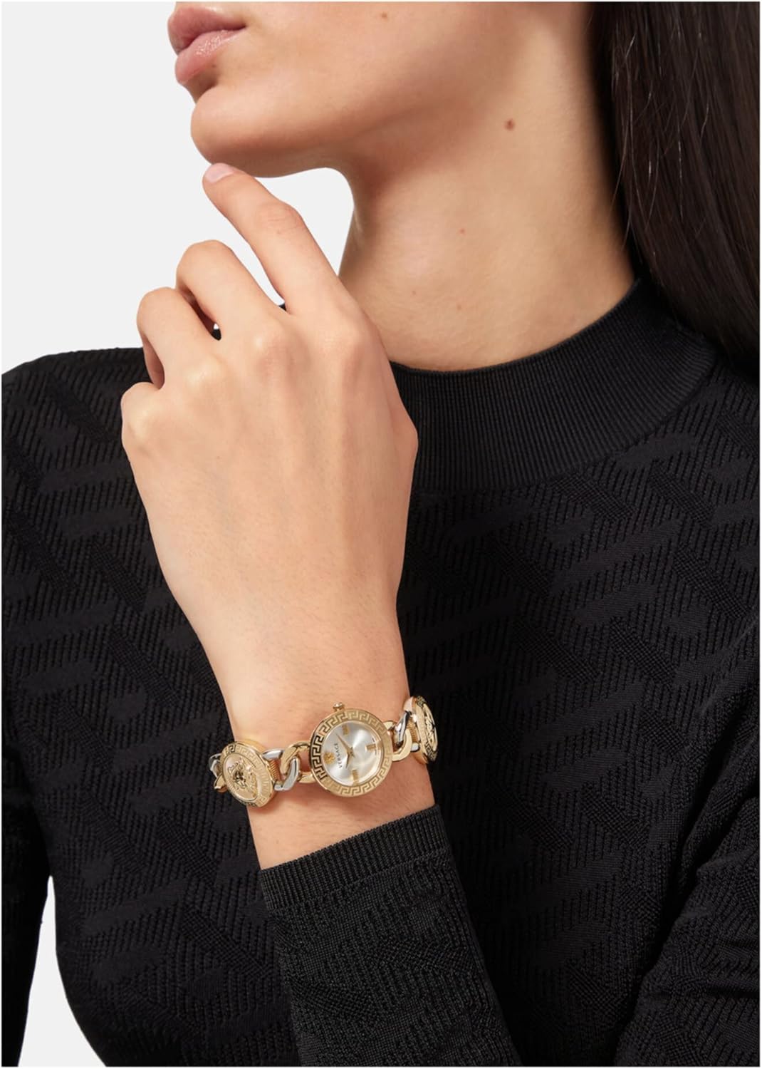 Versace Stud Icon Collection Luxury Womens Watch Timepiece