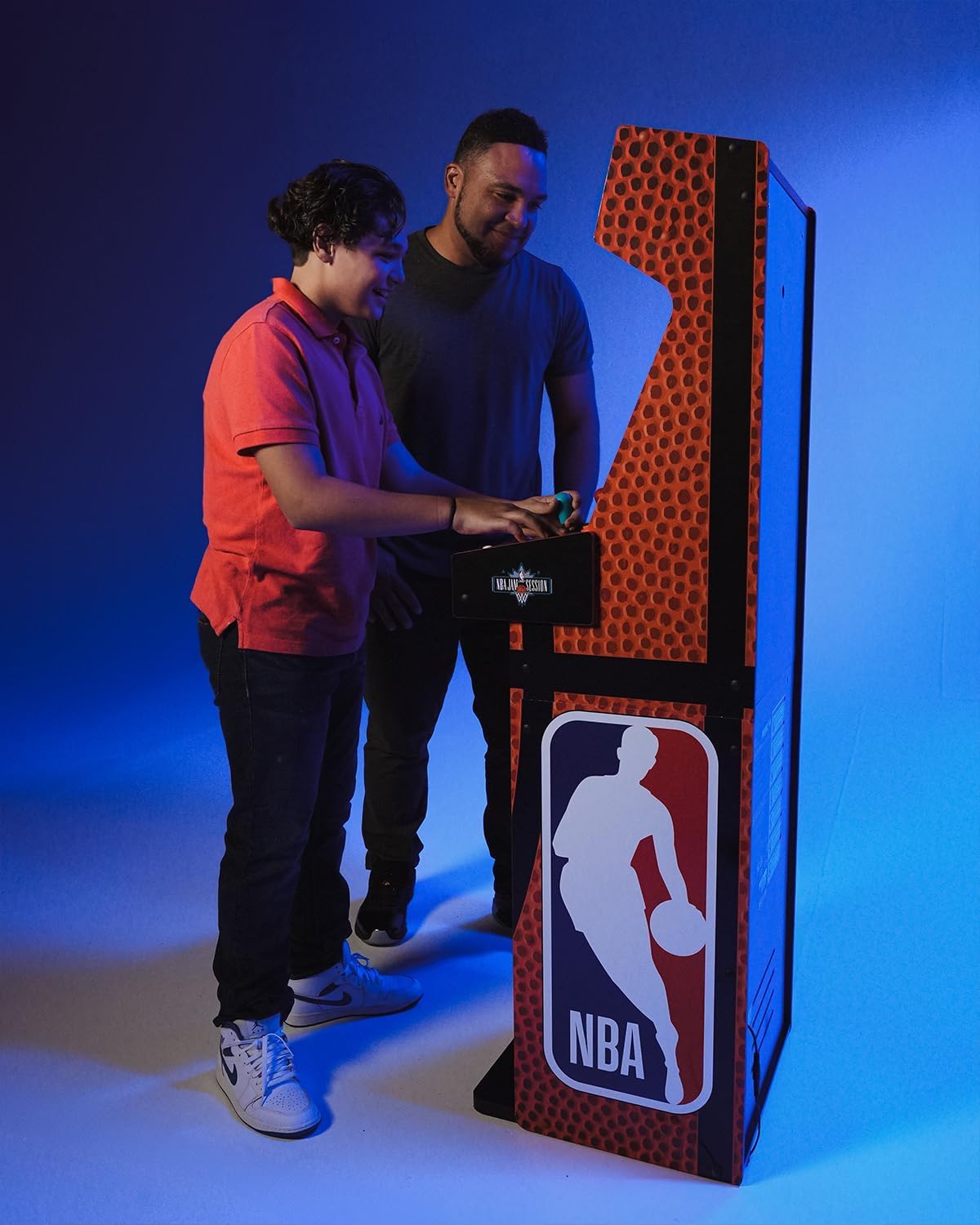 ARCADE1UP NBA Jam Deluxe 2-Player Control Panel Arcade Machine, Built for Your Home, 5 Foot Tall Cabinet with 3 Classic Games