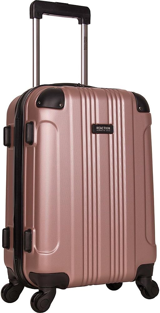 Kenneth Cole REACTION Out of Bounds Lightweight Hardshell 4-Wheel Spinner Luggage, Rose Gold, 2-Piece Set (20" & 28")