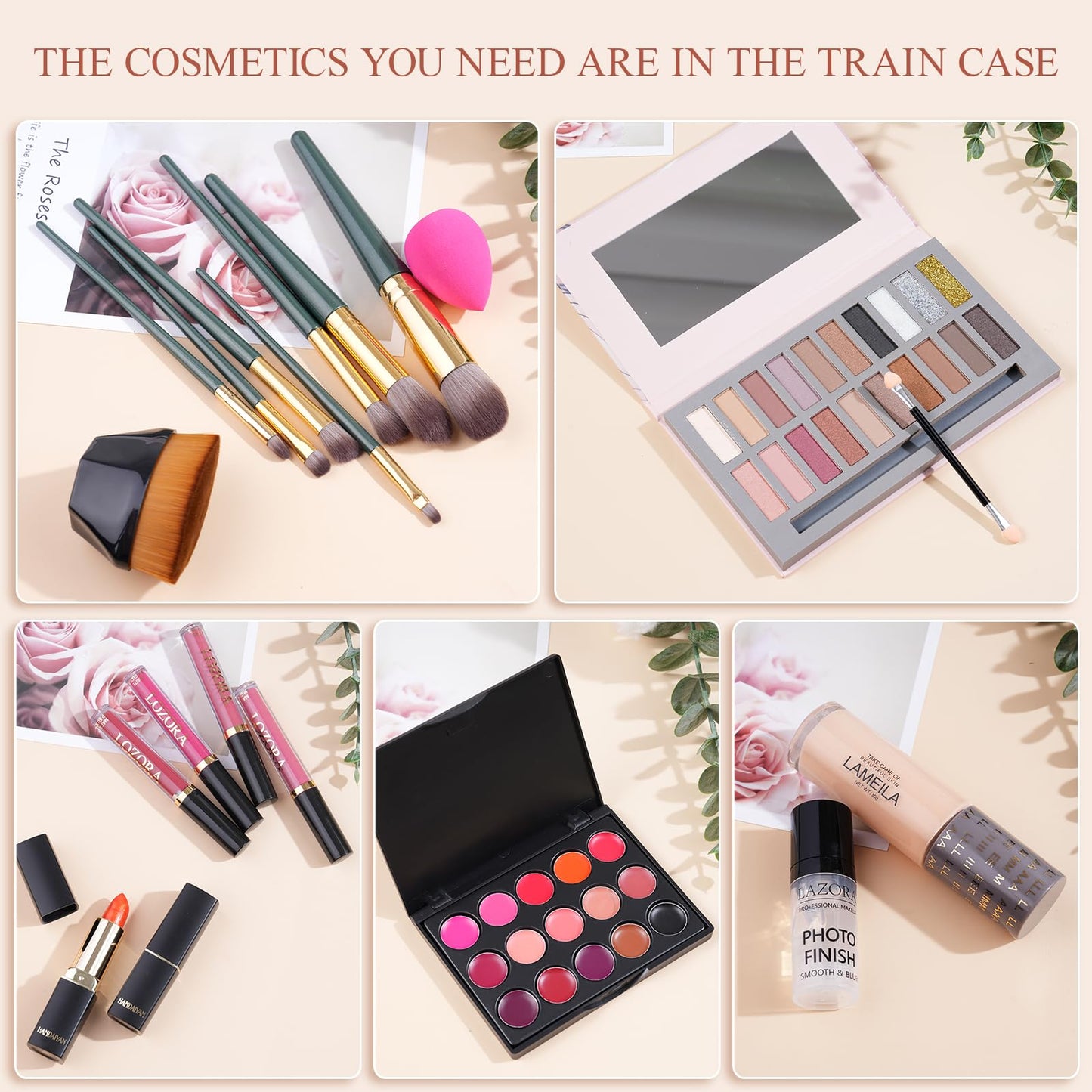 All-in-One Makeup Kit - Multi-Purpose Eyeshadow Palette, Concealer & Foundation - Portable Women's Full Makeup Kit