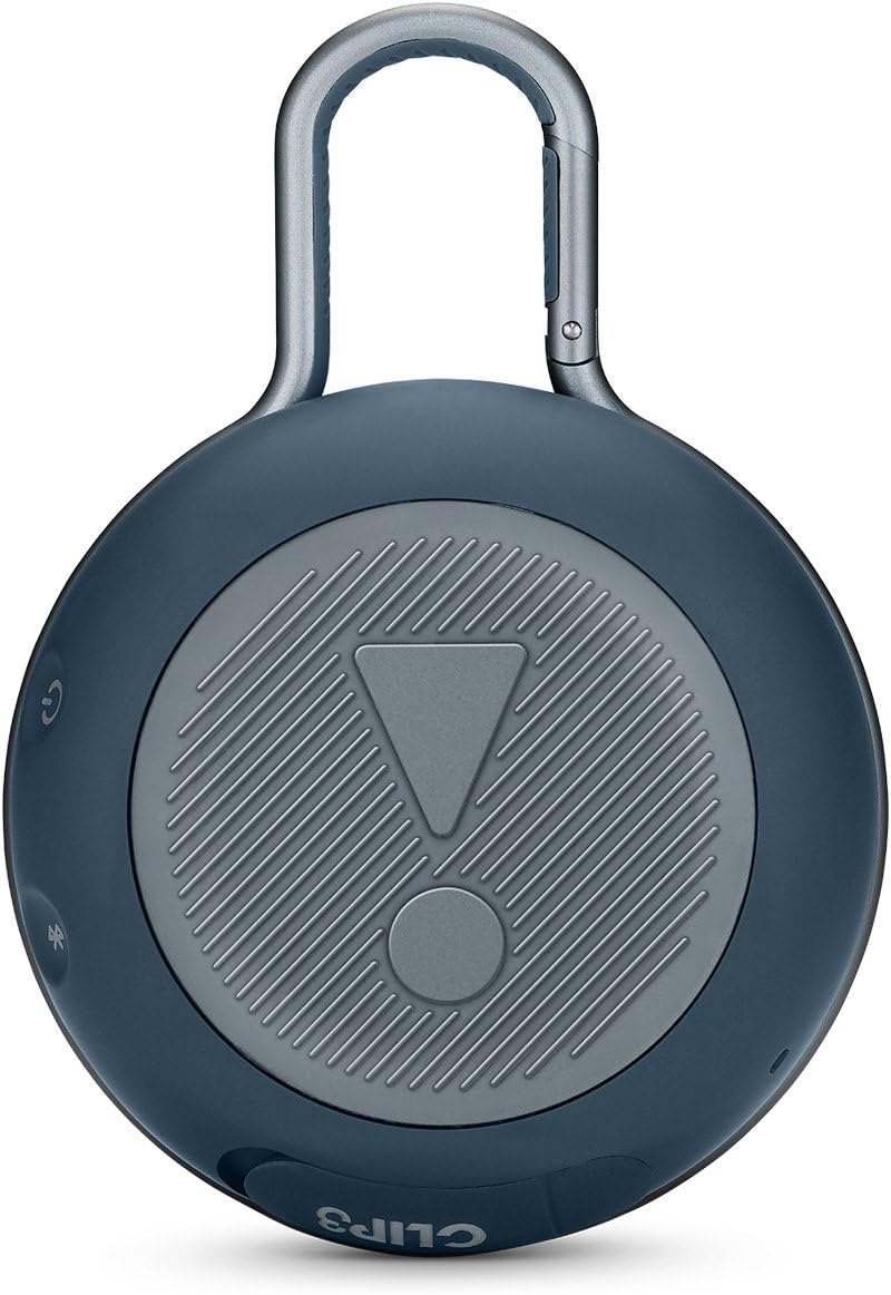 JBL Clip 3, Blue - Waterproof, Durable & Portable Bluetooth Speaker - Up to 10 Hours of Play - Includes Noise-Cancelling Speakerphone & Wireless Streaming