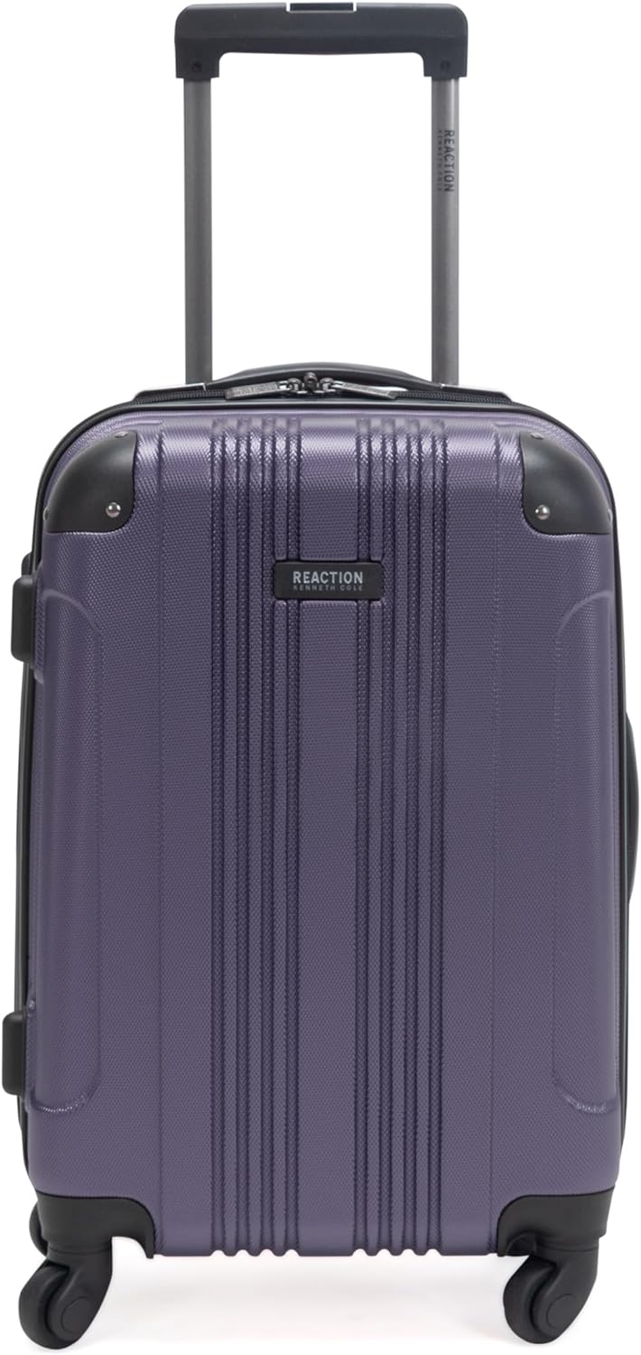 Kenneth Cole REACTION Out of Bounds Lightweight Hardshell 4-Wheel Spinner Luggage, Rose Gold, 2-Piece Set (20" & 28")