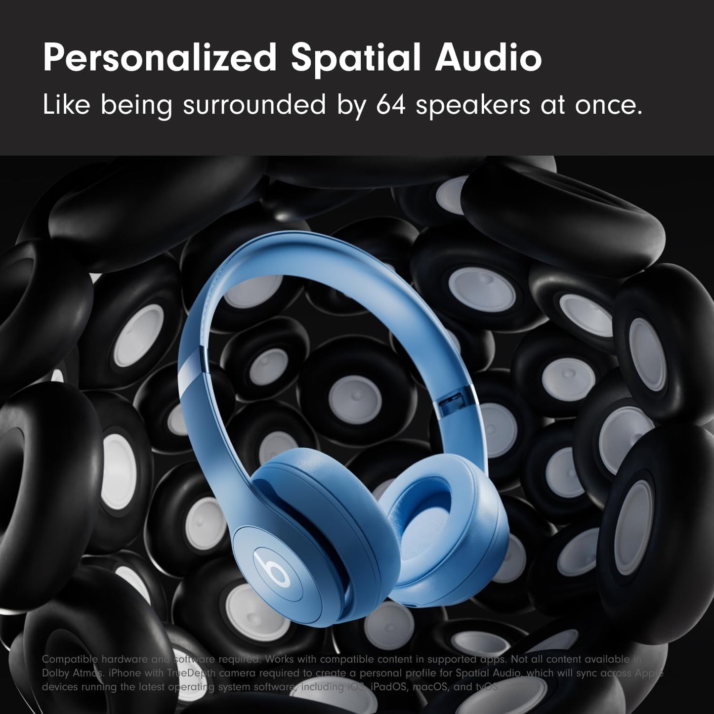 Beats Solo 4 - Wireless On-Ear Bluetooth Headphones, Up to 50-Hour Battery Life, Ultra-Lightweight Comfort, Powerful and Balanced Sound, Apple & Android Compatible - Black & Gold