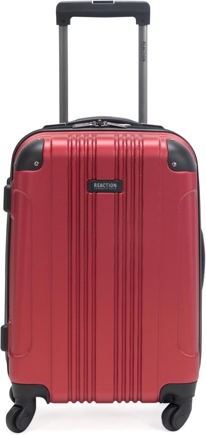 Kenneth Cole REACTION Out of Bounds Lightweight Hardshell 4-Wheel Spinner Luggage, Rose Gold, 2-Piece Set (20" & 28")