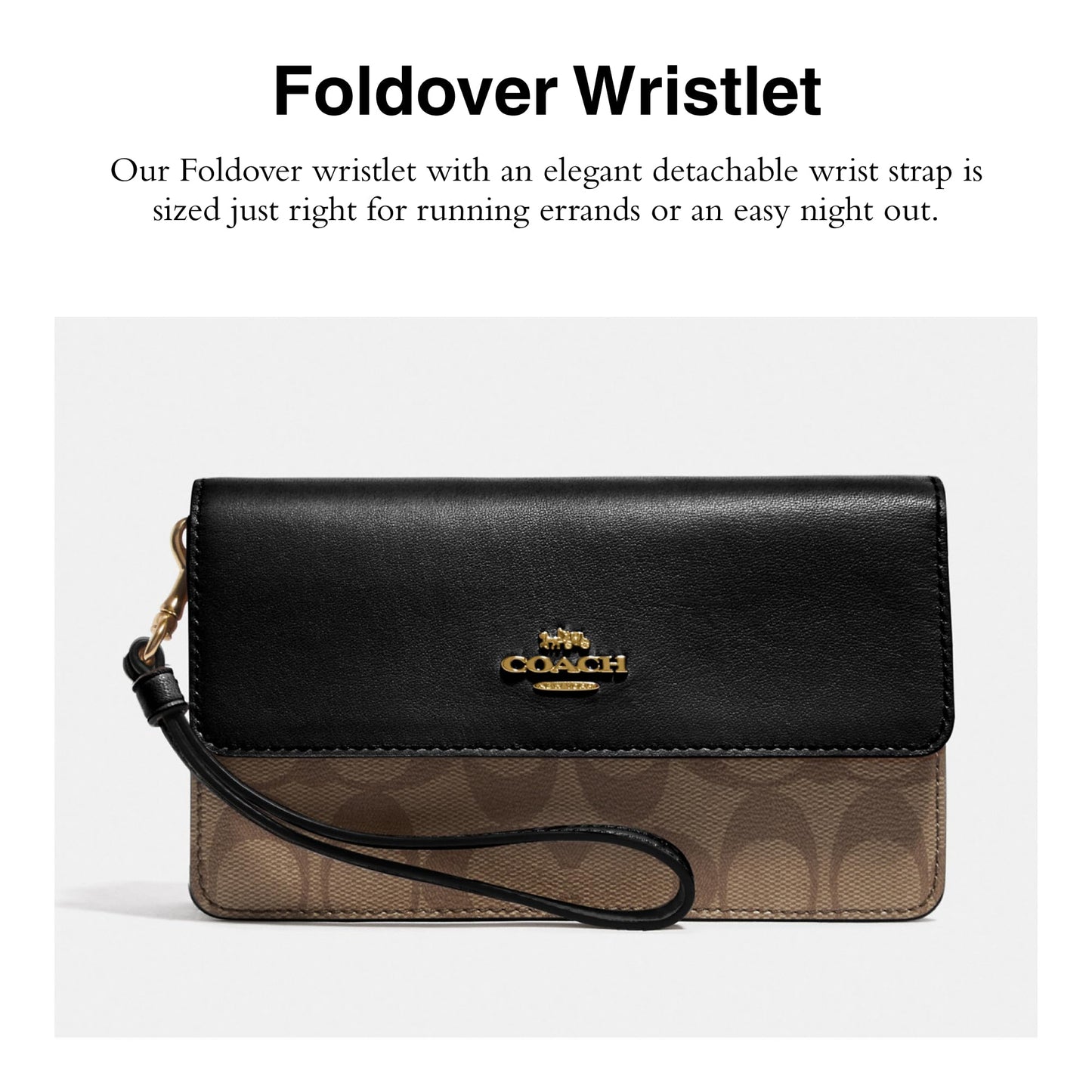 Coach Women's Signature Foldover Wristlet