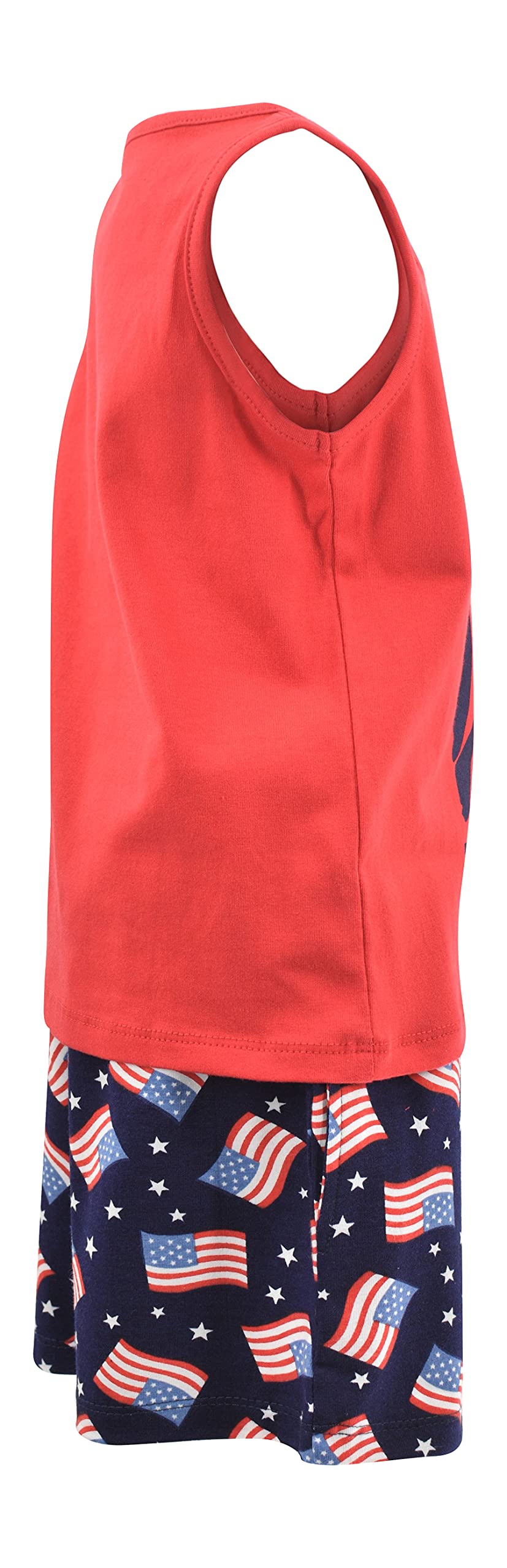 Unique Baby Boys American Boy 4th of July 2pc Tank Shorts Set