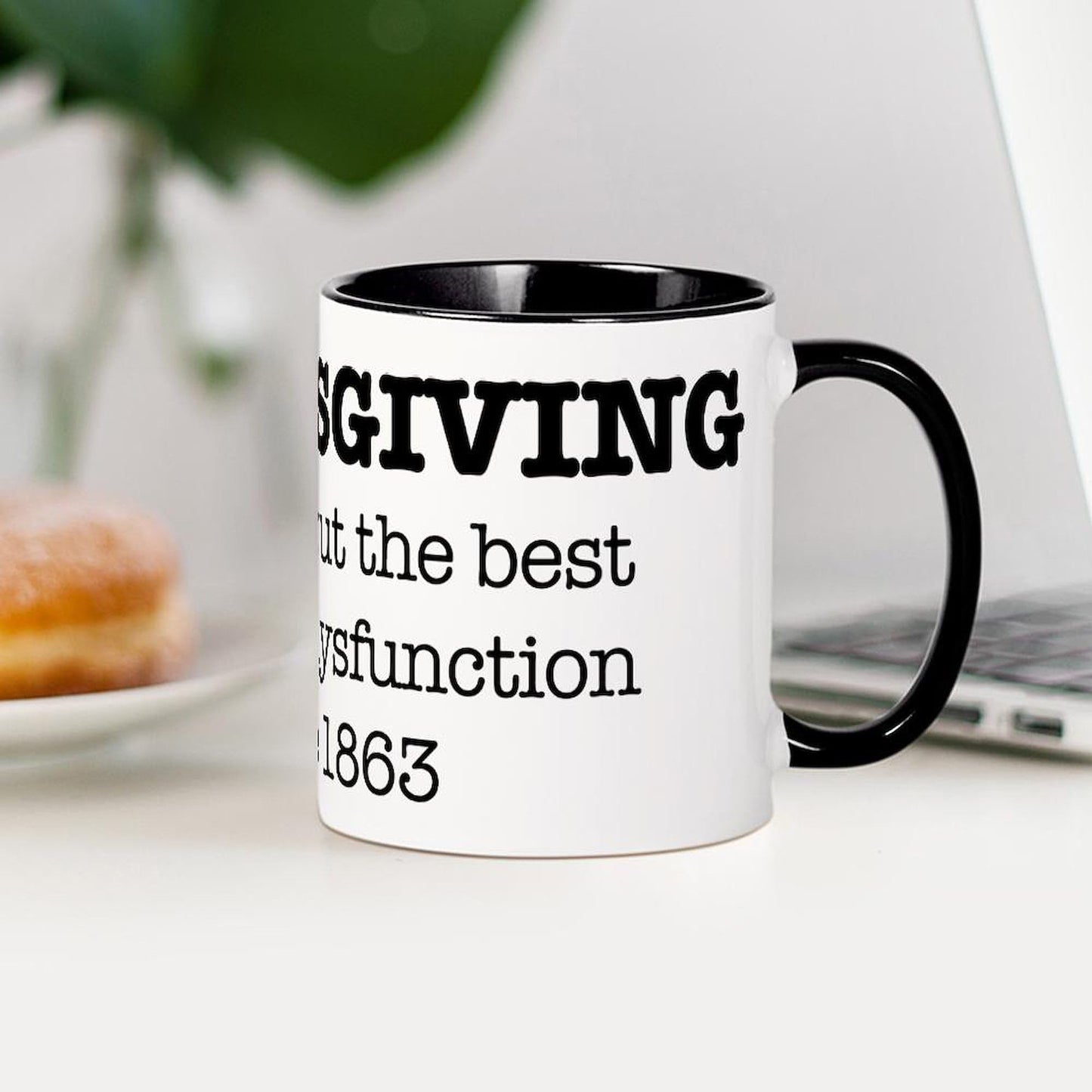 CafePress Happy Thanksgiving Turkey Mugs 11 oz (325 ml) Ceramic Coffee Mug