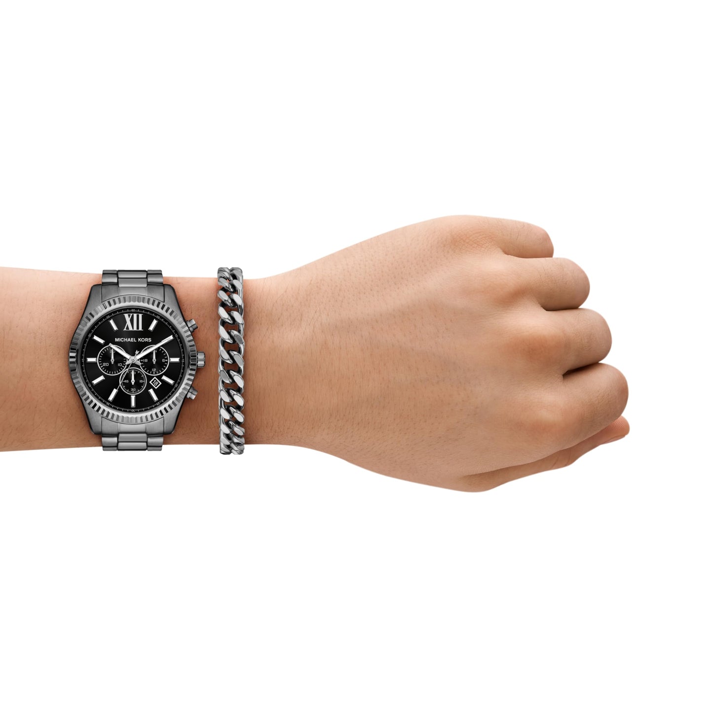 Michael Kors Lexington Men's Watch, Stainless Steel Bracelet Watch for Men