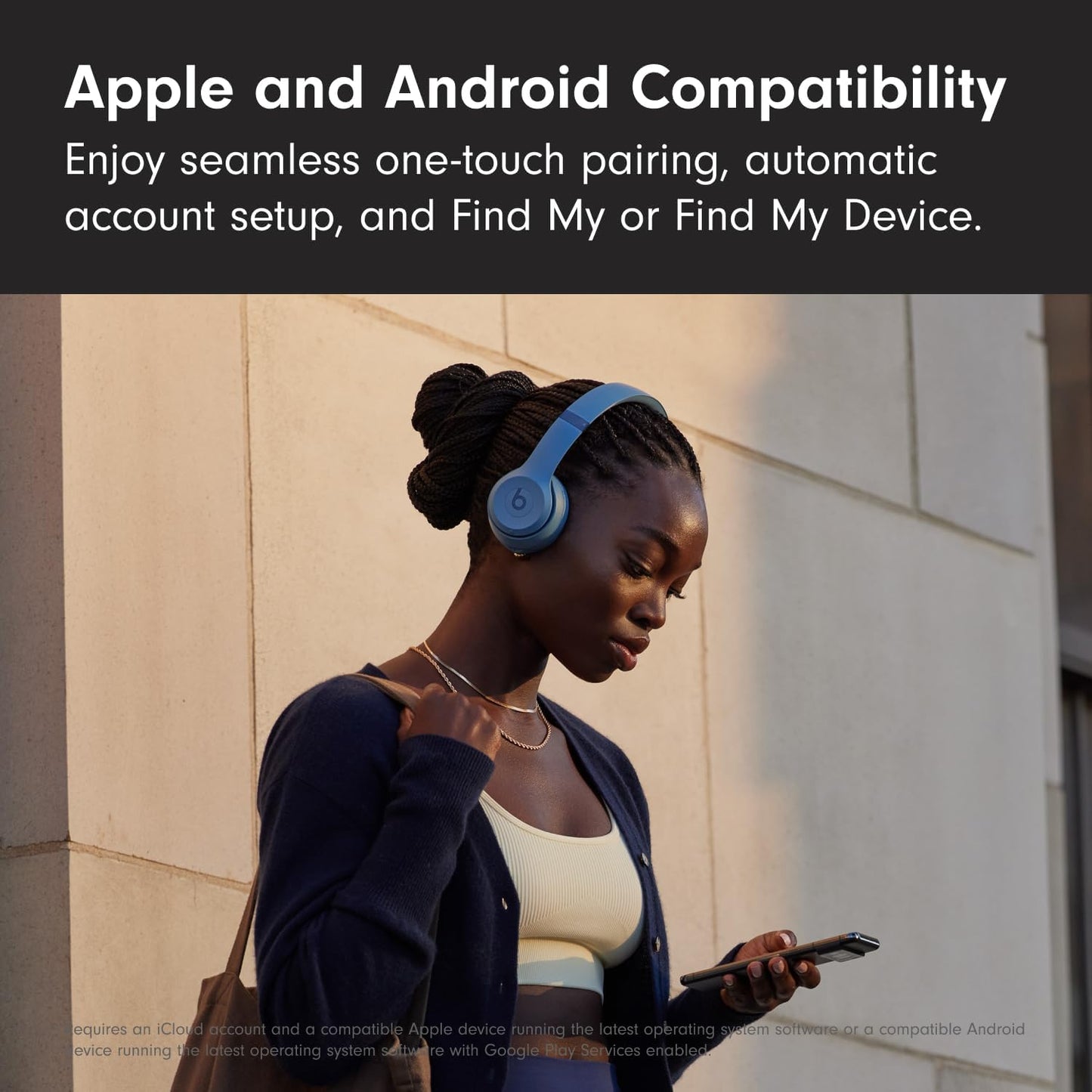 Beats Solo 4 - Wireless On-Ear Bluetooth Headphones, Up to 50-Hour Battery Life, Ultra-Lightweight Comfort, Powerful and Balanced Sound, Apple & Android Compatible - Black & Gold