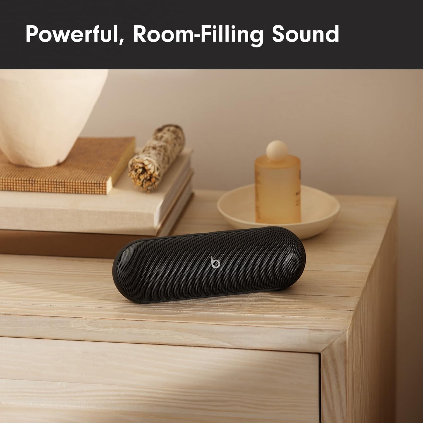 Beats Pill - Portable Bluetooth Speaker- Up to 24H Battery Life, Water Resistant, Bluetooth, Apple & Android Compatible, Seriously Loud Sound for Home, Outdoor and Travel- Champagne Gold