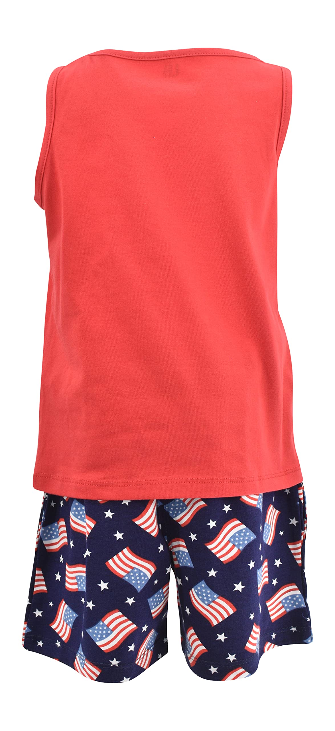 Unique Baby Boys American Boy 4th of July 2pc Tank Shorts Set