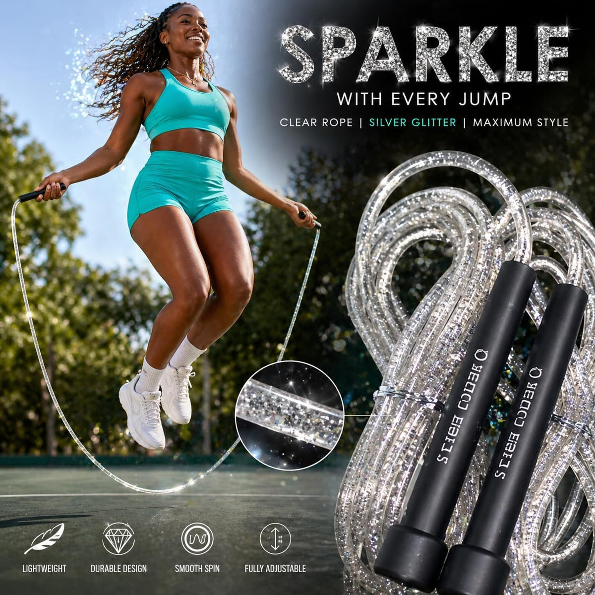 Street Ropez Royalty Double Dutch Jump Ropes (Set of 2) – 14 ft, Heavy-Weight, Tangle-Free, No Doubling Needed, Perfect for Beginners & Pros + Bonus Storage Bag