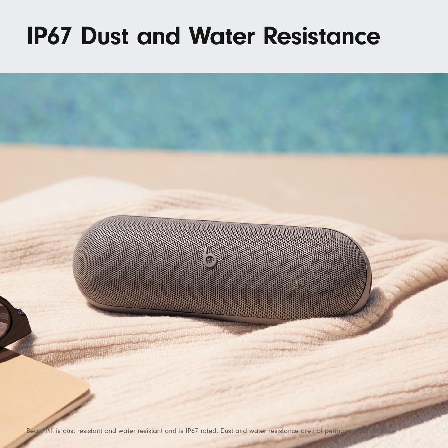 Beats Pill - Portable Bluetooth Speaker- Up to 24H Battery Life, Water Resistant, Bluetooth, Apple & Android Compatible, Seriously Loud Sound for Home, Outdoor and Travel- Champagne Gold