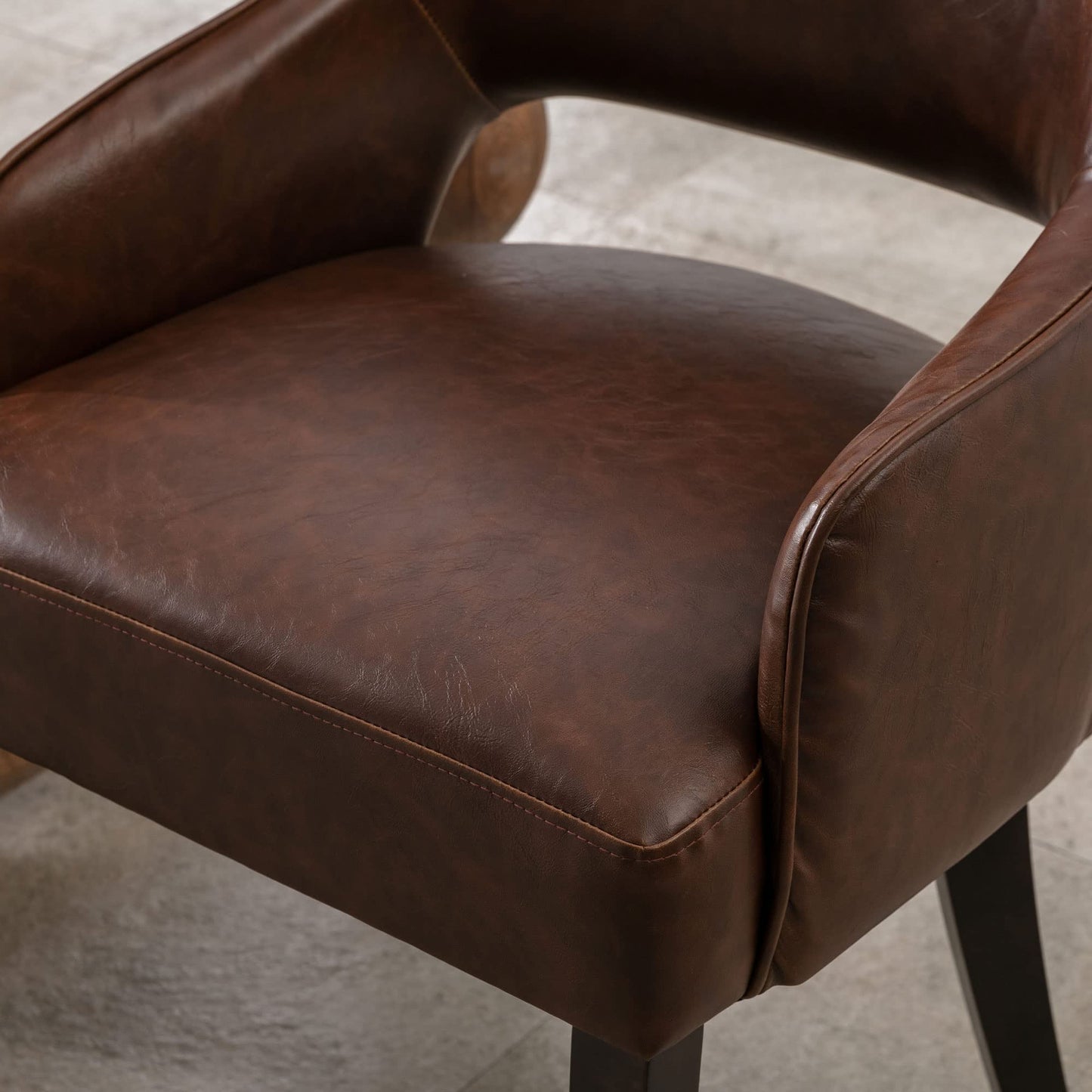 Linen Dining Chairs Set of 4 Upholstered Accent Chairs Side Chair with Wood Legs for Living Room/Dining Room/Bedroom/Restaurant, Cream