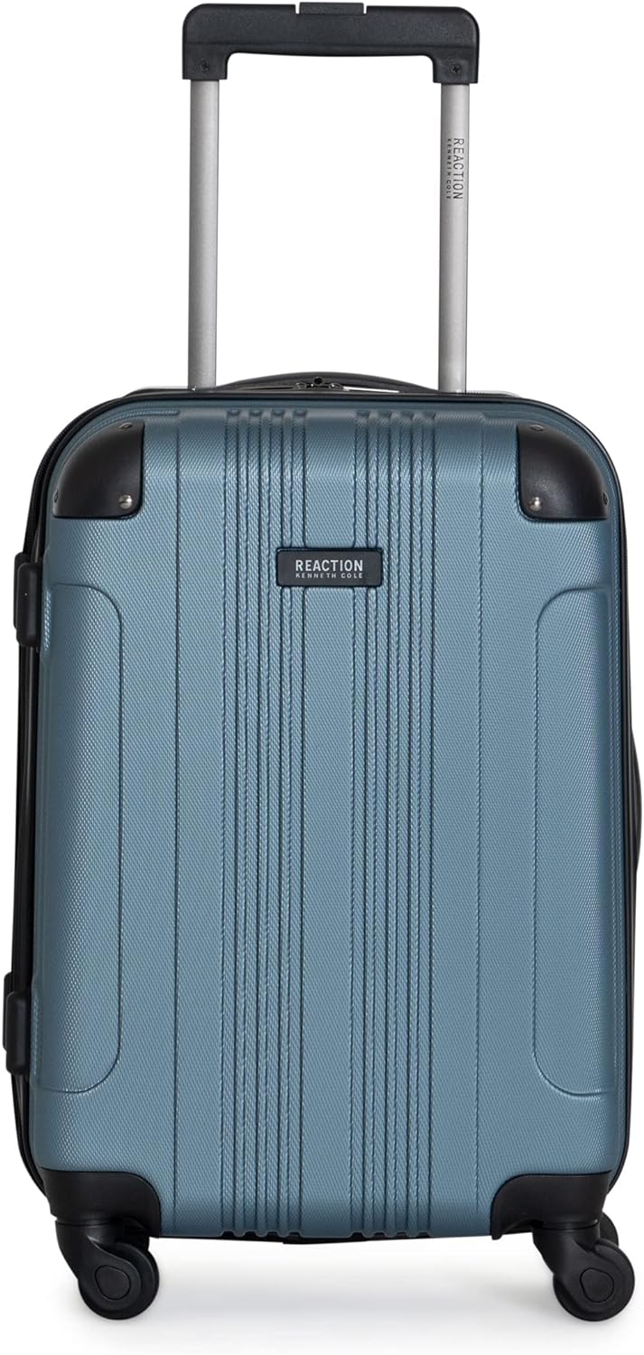 Kenneth Cole REACTION Out of Bounds Lightweight Hardshell 4-Wheel Spinner Luggage, Rose Gold, 2-Piece Set (20" & 28")