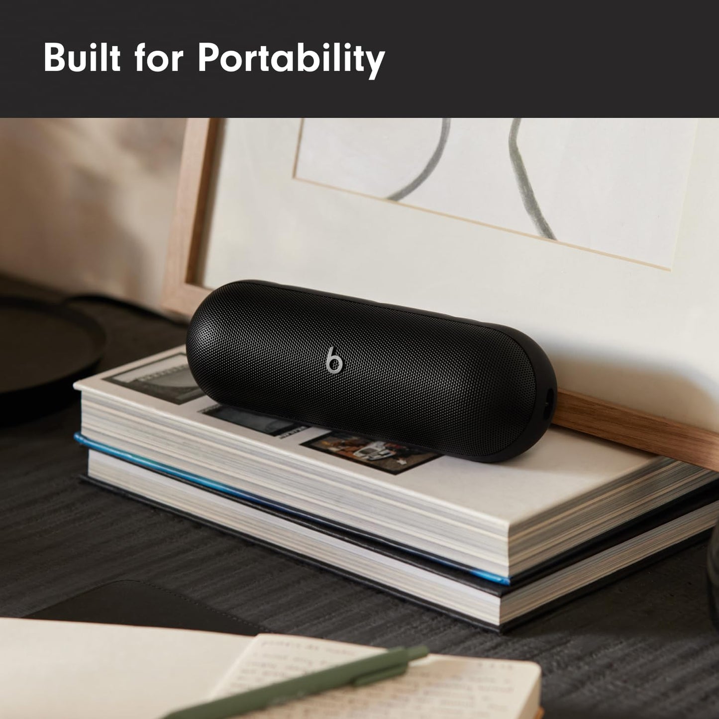 Beats Pill - Portable Bluetooth Speaker - Up to 24H Battery Life, Water Resistant, Bluetooth, Apple & Android Compatible, Seriously Loud Sound for Home, Outdoor and Travel - Matte Black