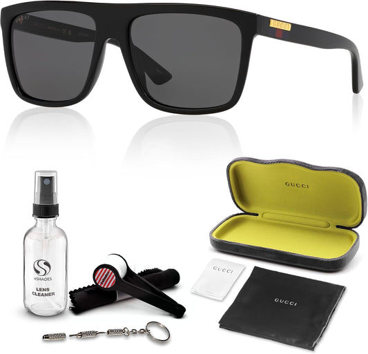 Gucci GG0748S Designer Sunglasses: Elegant Rectangular Frame Eyewear with Premium eSHADES Kit - Epitome of Luxury and Style