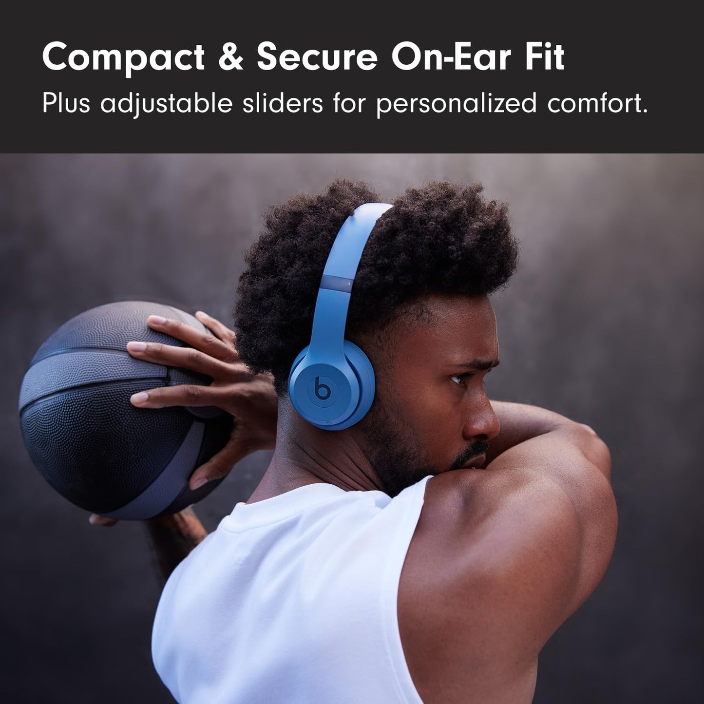 Beats Solo 4 - Wireless On-Ear Bluetooth Headphones, Up to 50-Hour Battery Life, Ultra-Lightweight Comfort, Powerful and Balanced Sound, Apple & Android Compatible - Black & Gold
