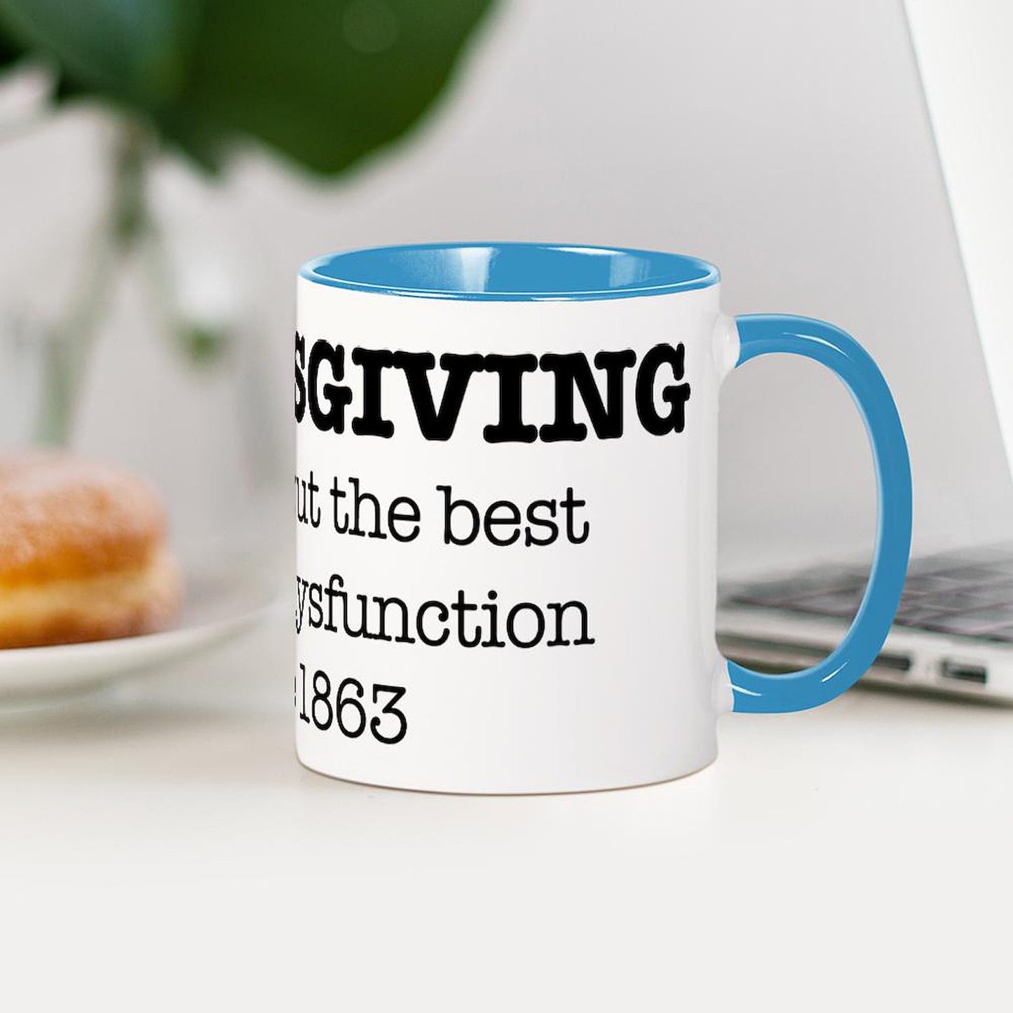 CafePress Happy Thanksgiving Turkey Mugs 11 oz (325 ml) Ceramic Coffee Mug